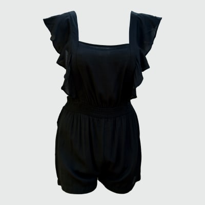 ENTERIZO SHORT LAZO ESPALDALDA NEGRO - HAUTE MONDE