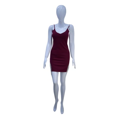 VESTIDO CON LENTEJUELAS VINO  - BLASHE