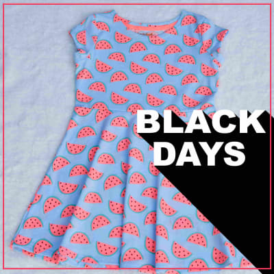 VESTIDO NIÑA AZUL TIE DYE  - CAT & JACK
