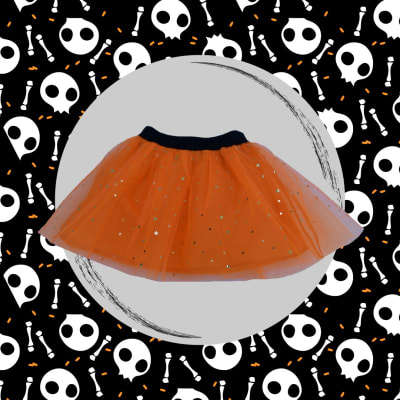 FALDA NEGRO  ENCAJE DISEÑO CALABAZA  - CAT & JACK1