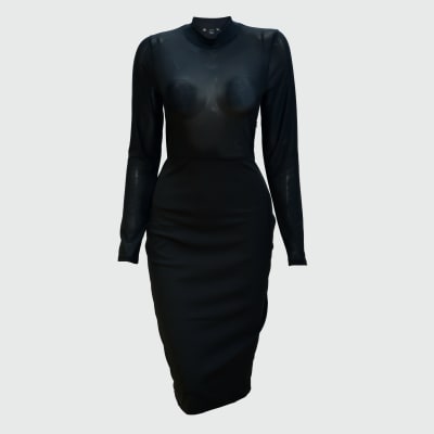 VESTIDO GAZA NEGRO  - IRIS1