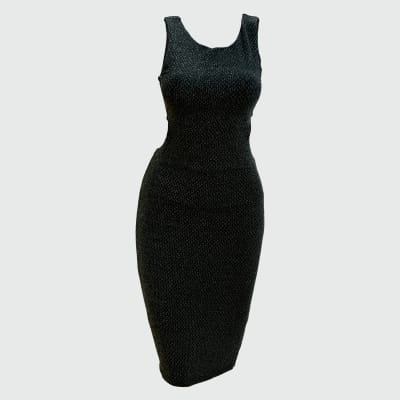 VESTIDO NEGRO BRILLOS - RED BERRY1