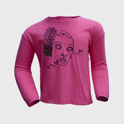 POLO NIÑA MANGA LARGA WELL WORN - PINK