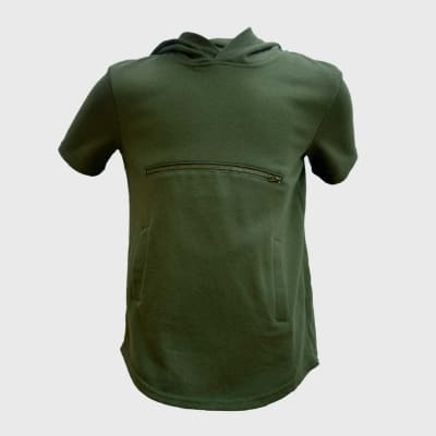 POLERA MANGA CORTA CAPUCHA VERDE  - RYDER 5TH1