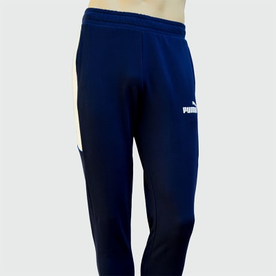 BUZO HOMBRE AZUL CON FRANJAS BLANCAS - PUMA