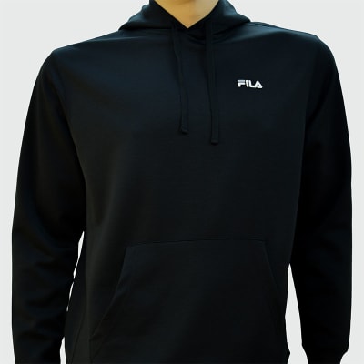 POLERA CON CAPUCHA HOMBRE COLOR ENTERO - FILA1