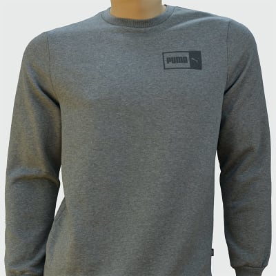 POLERA CON ESTAMPADO EN EL PECHO LOGO  COLOR ENTERO CON APLICACIÓN  - PUMA1