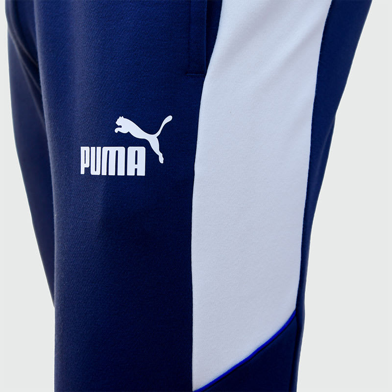BUZO HOMBRE AZUL CON FRANJAS BLANCAS PUMA Suma Isi