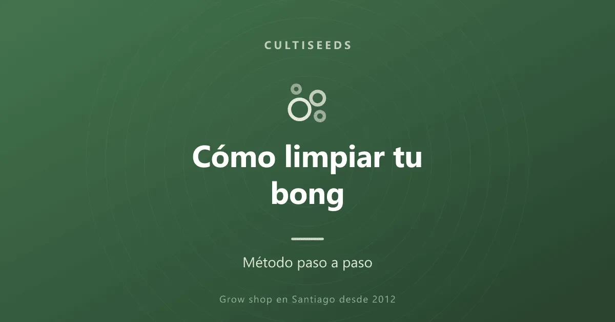 Cómo limpiar tu bong y tus pipas