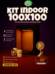 Kit Indoor 100x100 Completo con LED Quantum Premium | Sistema de Cultivo Interior