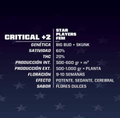 BFS SEEDS CRITICAL +2 FEM X2