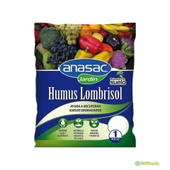 HUMUS LOMBRISOL MEJORADOR DE SUELO ANASAC 1KG