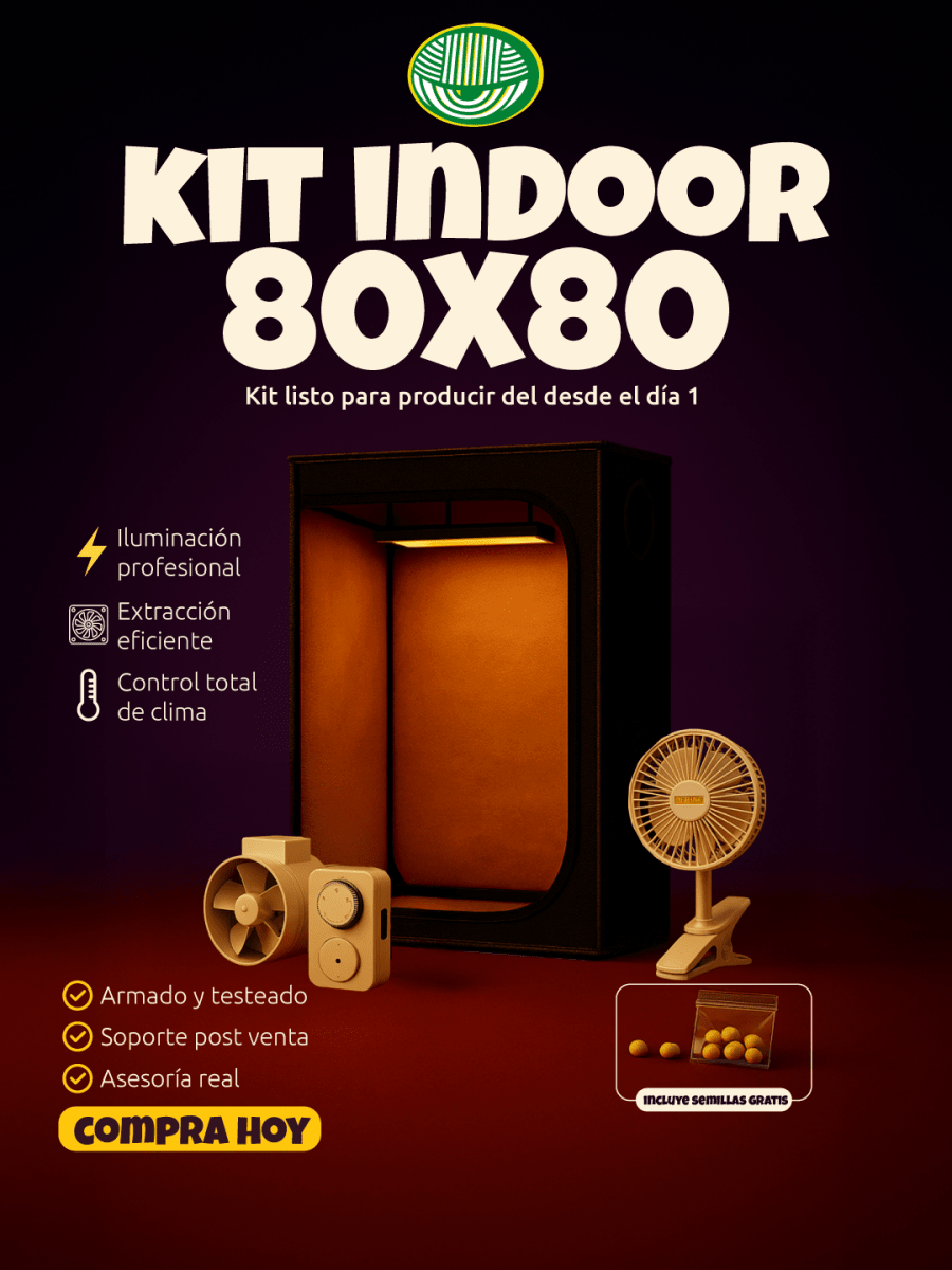 Kit Indoor 80x80 Completo con LED Quantum Premium | Cultivo Interior Profesional1