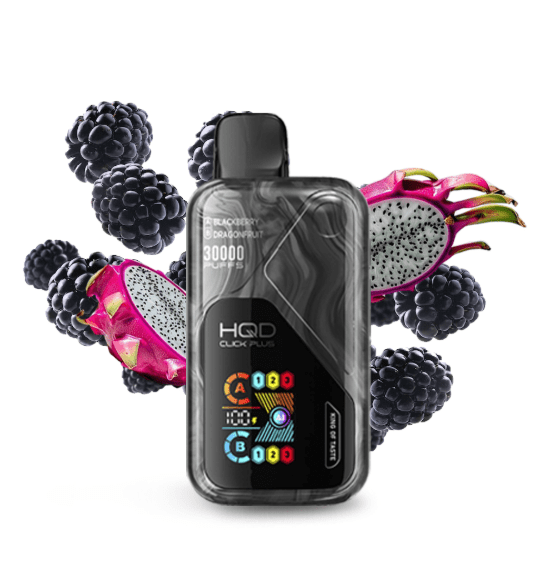 VAPER HQD CLICK PLUS 30000 PUFFS BLACKBERRY DRAGONFRUIT1
