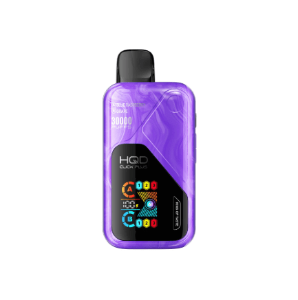 VAPER HQD CLICK PLUS 30000 PUFFS BLUE RASPBERRY GRAPE1