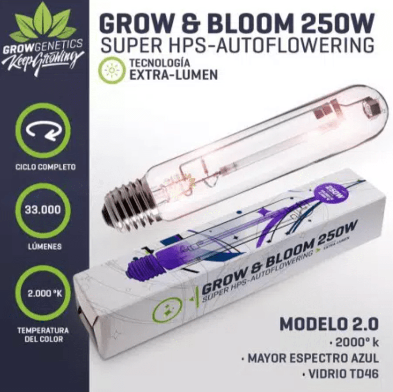 Grow Genetics Ampolleta Grow & Bloom 250W1