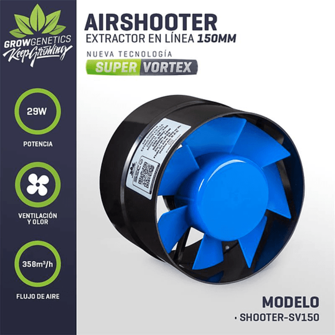 GROW GENETICS EXTRACTOR EN LINEA 150 MM1