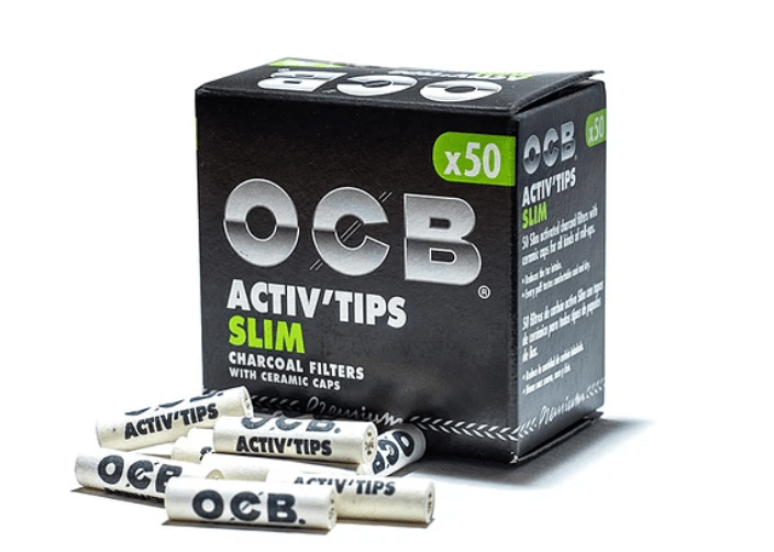 OCB ACTIV TIPS SLIM FILTROS DE CARBON 50 UNID1