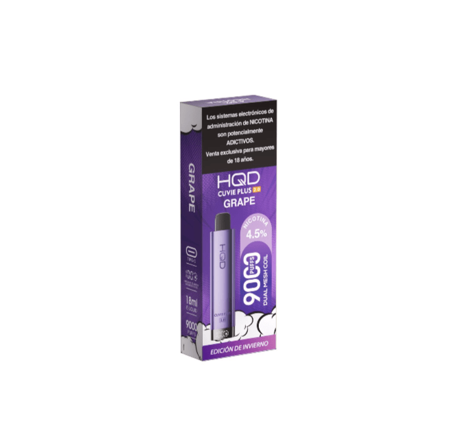 VAPER HQD CUVIE PLUS 2.0 9000 PUFFS GRAPE1