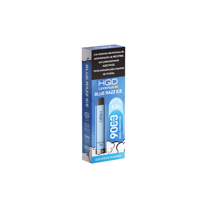 VAPER HQD CUVIE PLUS 2.0 9000 PUFFS BLUE RAZZ ICE1