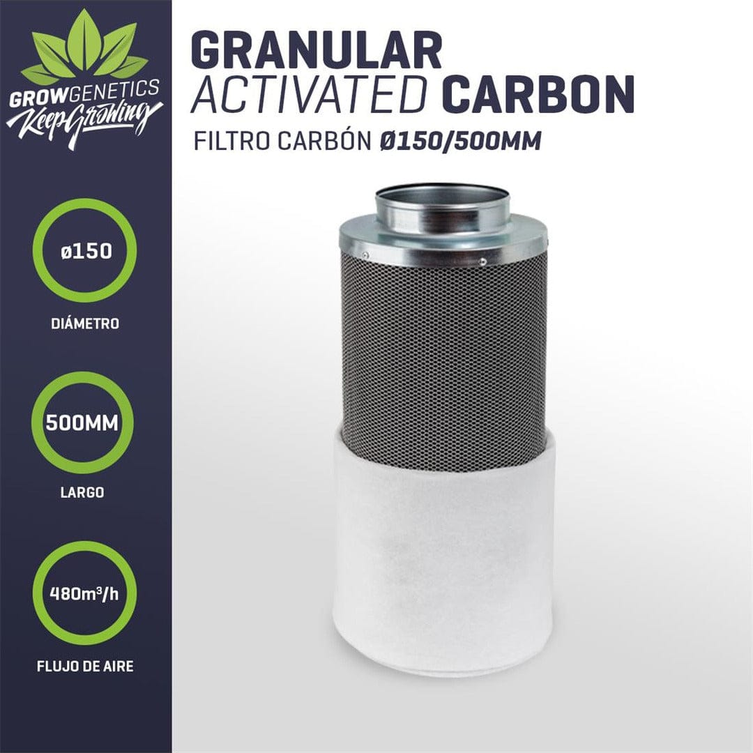 Filtro Carbon 150/500MM (480m3/h) - Grow Genetics1