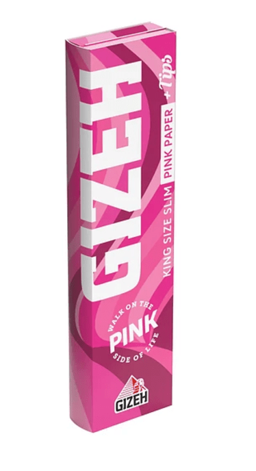 GIZEH PAPELILLOS PINK KING + TIPS1