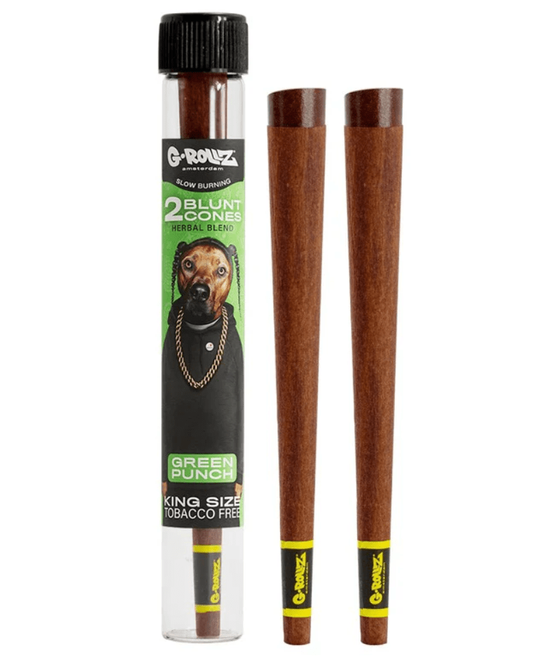 TUBO CONO HERBAL BLUNTS X2 GREEN PUNCH PETS G-ROLLZ1