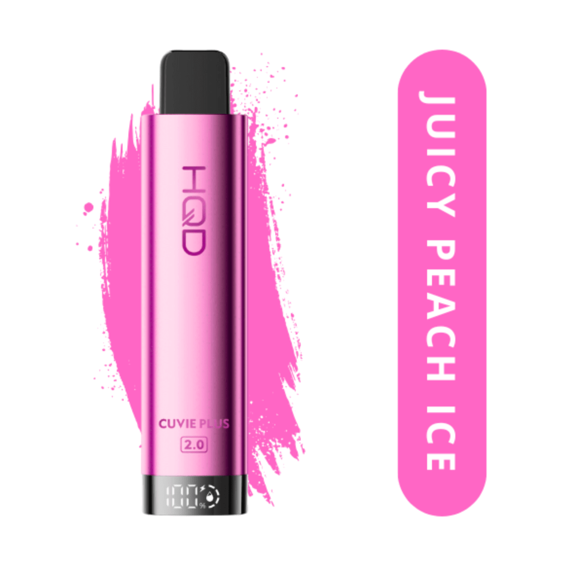 VAPER HQD CUVIE PLUS 2.0 9000 PUFFS JUICY PEACH ICE1