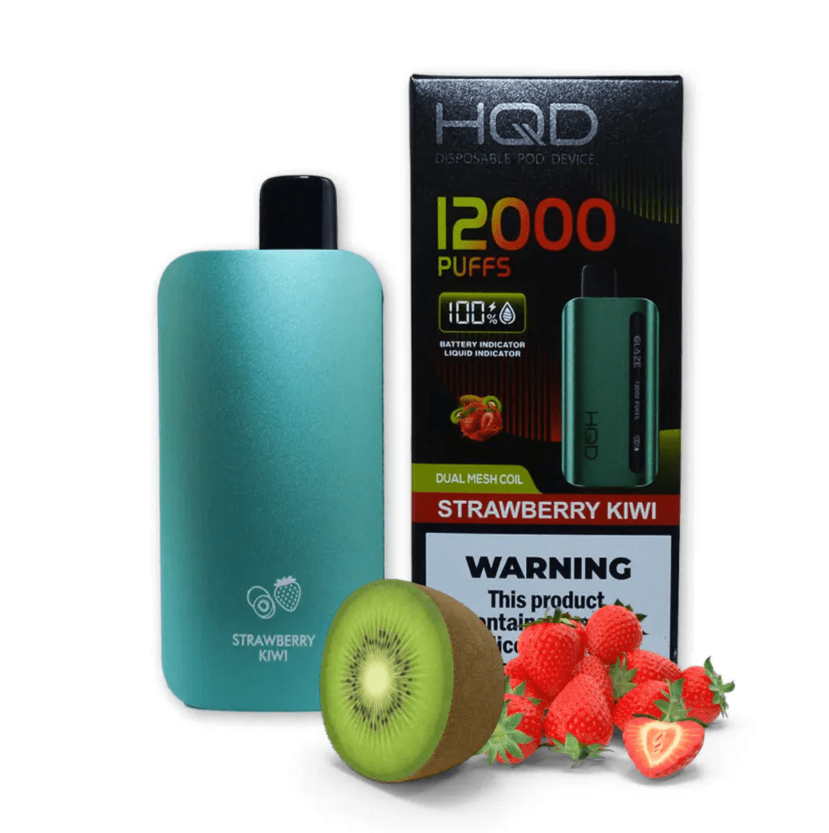 VAPER HQD GLAZE PRO 18000 PUFFS STRAWBERRY KIWI1