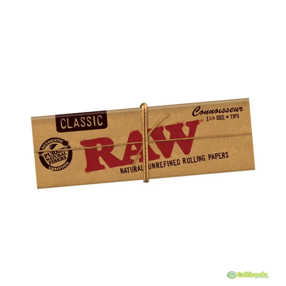 RAW PAPELILLOS + TIPS PREENROLADOS 1 1/4 (CONNOISSEUR)1
