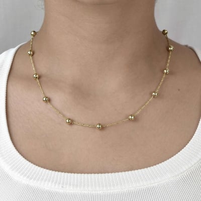 COLLAR  13 BOLITAS DORADAS2