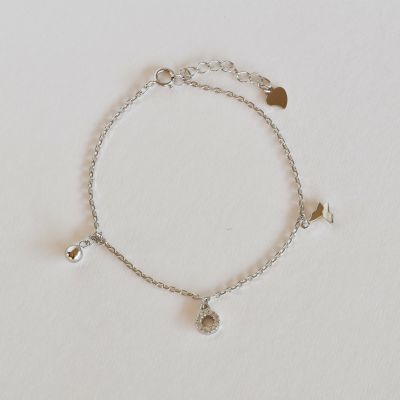 PULSERA CON MARIPOSA Y CÍRCULO CON CIRCONES1