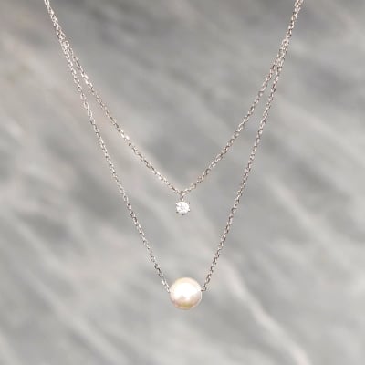 COLLAR DOBLE PERLA/PUNTO LUZ1