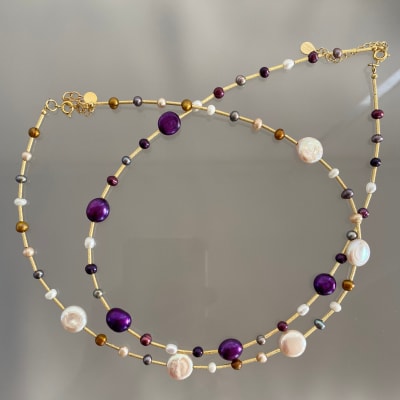 COLLAR DE MOSTACILLAS Y PERLAS1