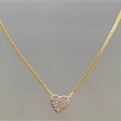COLLAR CADENA VENECIANA Y CORAZÓN1