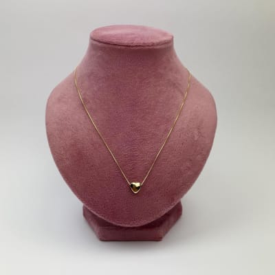 COLLAR CORAZÓN LISO CADENA BOX1