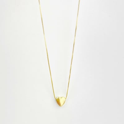 COLLAR CORAZÓN LISO CADENA BOX3