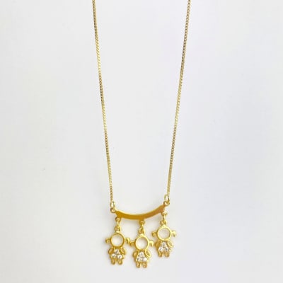COLLAR  PLACA 3 NIÑAS3