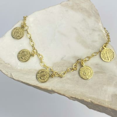 PULSERA 5 MEDALLAS SAN BENITO1