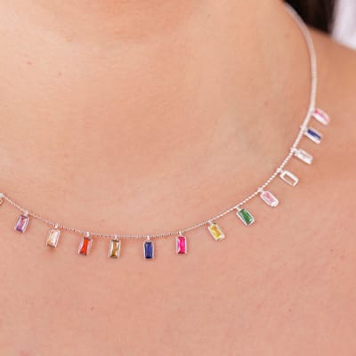 COLLAR CZ RECTANGULARES COLORES1