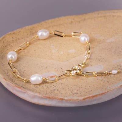 PULSERA CADENAS CON PERLAS3
