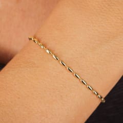 PULSERA  PIEZAS OVALADAS