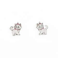 AROS GATITA ESMALTADA BLANCA