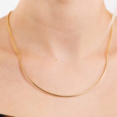 COLLAR CADENA TUBO CURVO