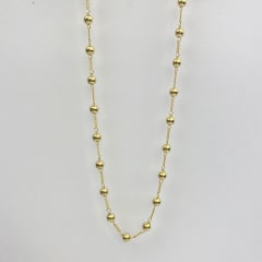 COLLAR CADENA GRUMET BOLITAS