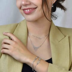 COLLAR CINCO TIRAS CON CIRCONES