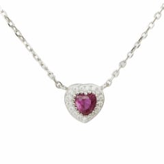 COLLAR CORAZÓN ROJO