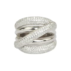 ANILLO 5 ARGOLLAS PLATA CIRCÓN