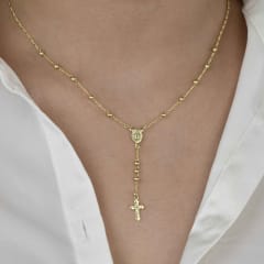 COLLAR  ROSARIO MEDALLA VIRGEN