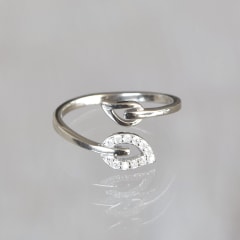 ANILLO HOJAS CRUZADAS